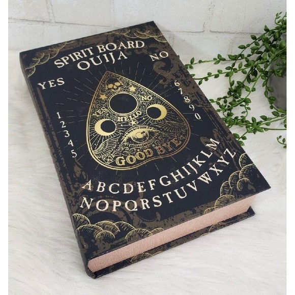 Unbranded Other - Halloween Ouija Board Faux Book Distressed Stash Storage Box Decor Prop 13" NEW